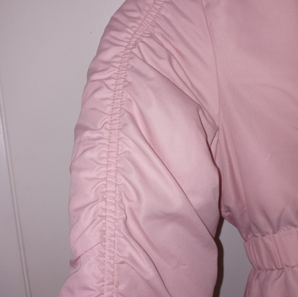 Jessica Simpson Girls Full Zip Pink Faux fur lined Hooded Jacket W Pockets NEW - Picture 6 of 11